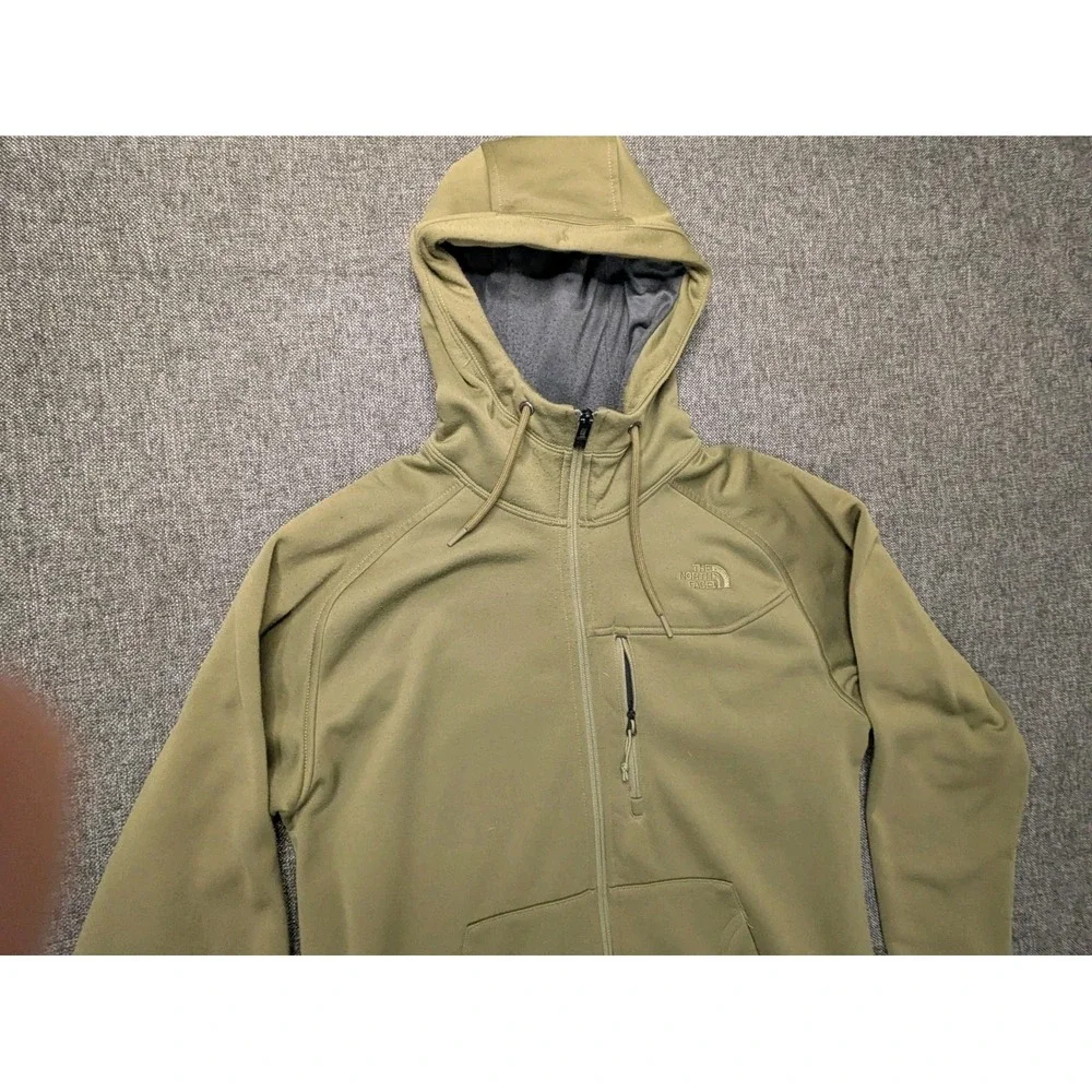 The North Face Performance Hoodie Medium Green‎ Long Sleeve Pullover Sweatshirt